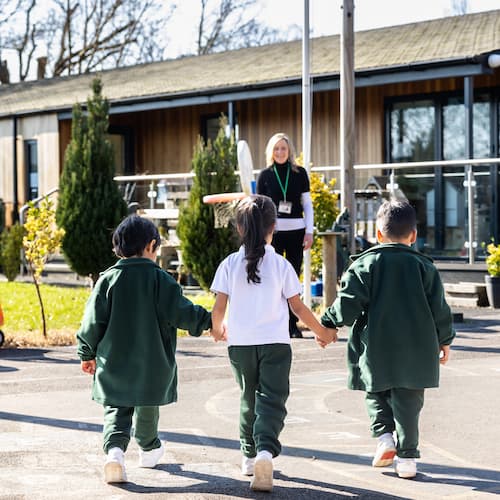 Ducklings at St. Helen's College